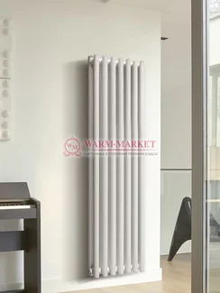 Вертикальный трубчатый радиатор KZTO Garmonia C40 V2 высотой 1807 мм напольного исполнения
