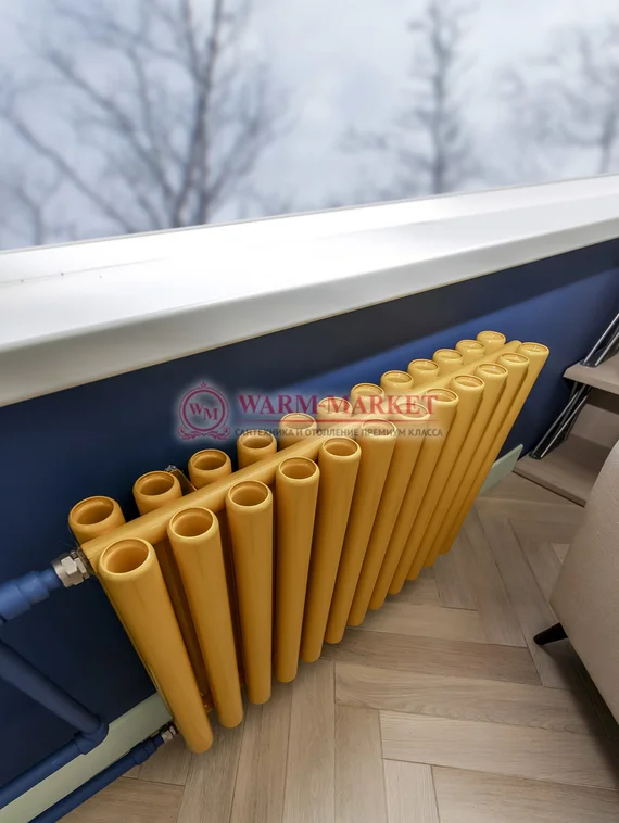 Трубчатый радиатор KZTO Garmonia V2 высотой 345 мм