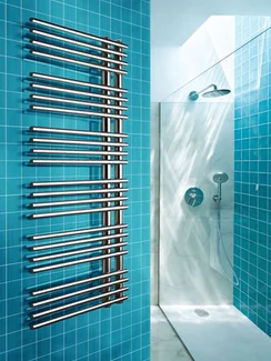 Brigantina - электрический дизайн полотенцесушитель с перекладинами внахлест