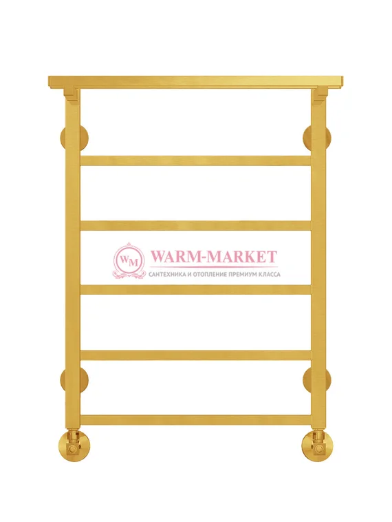 Контур П6-3 - электрический полотенцесушитель с полкой, цвет золото