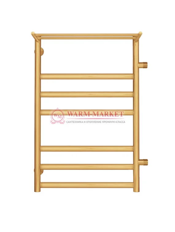 Хендрикс БП П7 - водяной полотенцесушитель, боковое подключение, цвет бронза