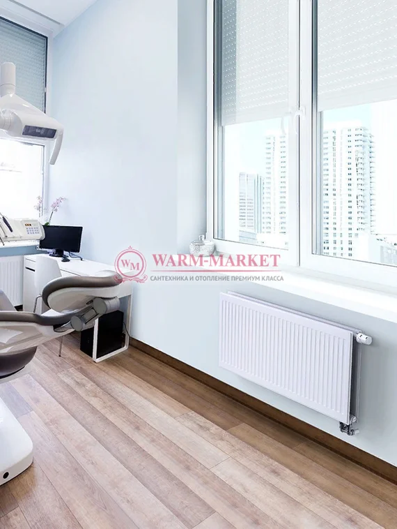 Радиатор панельный Royal Thermo Ventil Hygiene 30 Bianco Traffico с нижним подключением