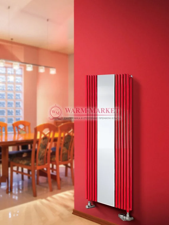 Трубчатый радиатор KZTO Zerkalo V1 высотой 1555 мм