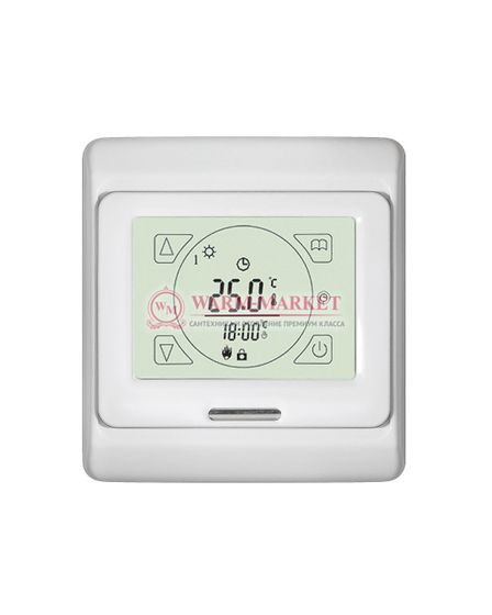 Комнатный термостат KT-200 с сенсорным управлением для внутрипольного конвектора Techno белый