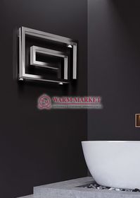 Ростела Garmonia R-дизайнерский полотенцесушитель из квадратного профиля цвета хром