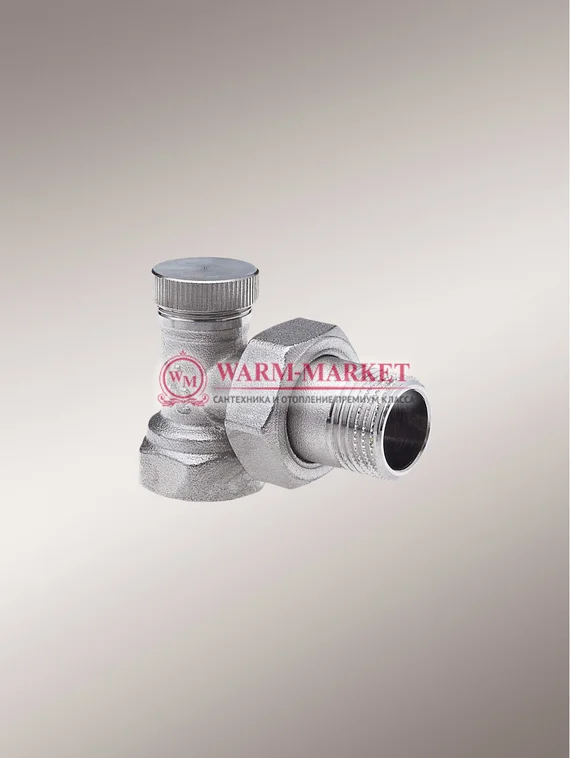 Узел запорный Hummel угловой ¾, никель