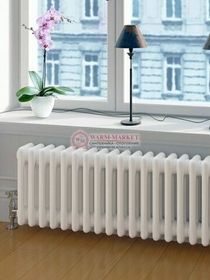 Трубчатый радиатор Unilux 2020 двухтрубный, нижнее подключение с термовентилем