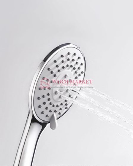 Встраиваемый комплект для душа с верхней душевой насадкой и лейкой черный A14129-Bl