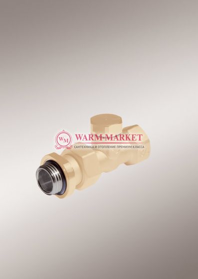 Purmo вентиль перекрывной прямой ½ МТВ 132 черный коричневый