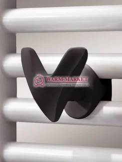 Крючок v-образный для полотенцесушителей и радиаторов черного цвета