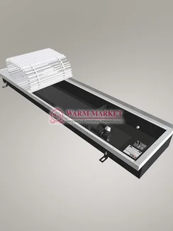 Внутрипольный конвектор Vitron с корпусом из нержавеющей стали(AISI 0,8мм) , без вентилятора шириной 260 мм (без решетки)