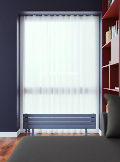 Bareng Temper ZN 1500 - напольный трубчатый радиатор шириной 1500 мм, нижнее левое подключение