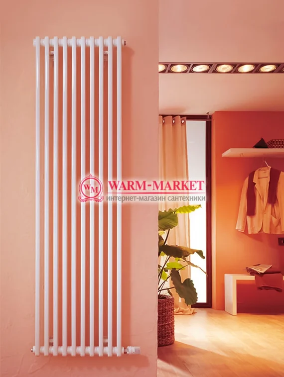 Вертикальный трубчатый радиатор Dia Norm 2180 двухтрубный, боковое подключение