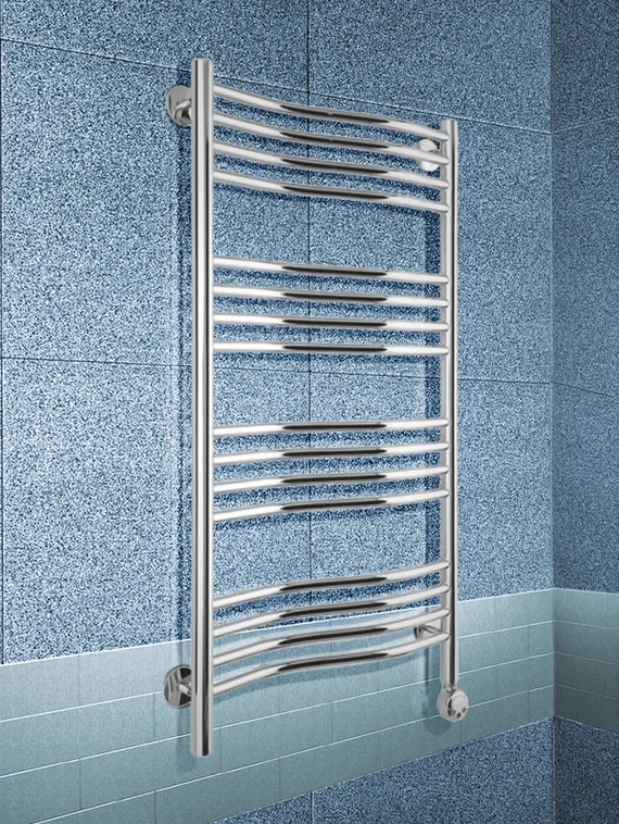 Fluid E - электрический полотенцесушитель слегка изогнутой формы