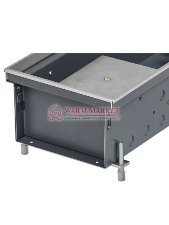 Внутрипольный конвектор Katherm QK шириной 190 мм с линейной решеткой