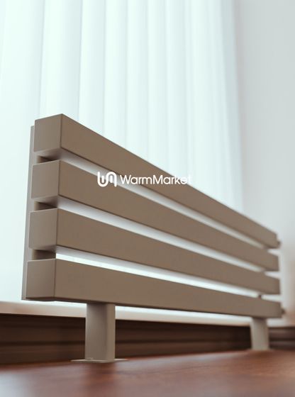 Bareng Livian ZN 1750 - напольный трубчатый радиатор шириной 1750 мм, боковое подключение