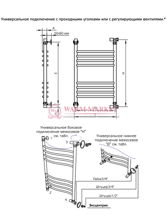 Полотенцесушитель ArtofSpace Vera