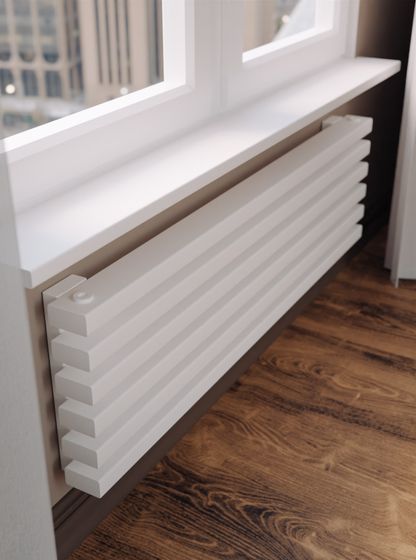 Bronto Plex Z - горизонтальный трубчатый радиатор шириной 2250 мм, нижнее правое подключение