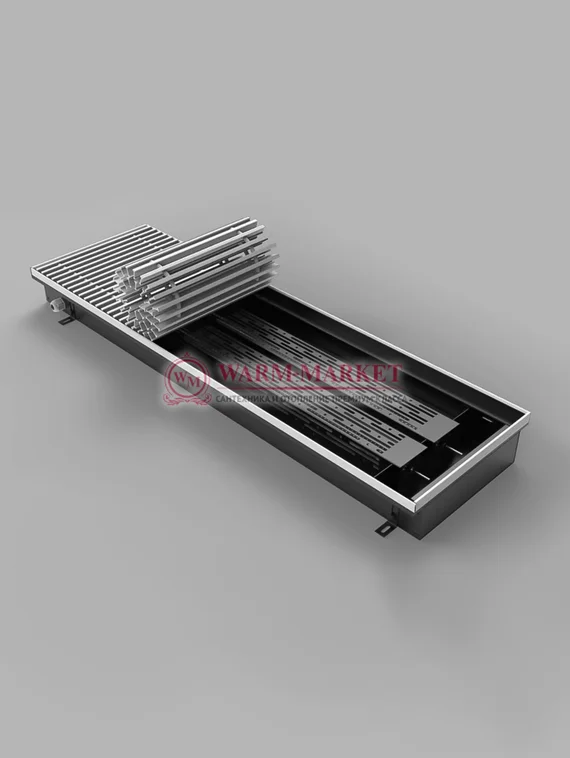 Внутрипольный электрический конвектор Vitron ВКЭ.90.300 без вентилятора шириной 300 мм (без решетки)