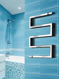 Ultra - дизайн полотенцесушитель с боковым подключением из квадратного профиля