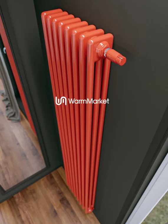 Bareng Softy 3110 - трехтрубный трубчатый радиатор высотой 1100 мм, нижнее подключение с термостатикой