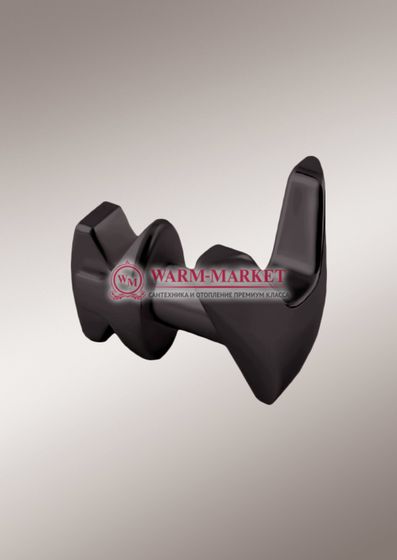 Крючок v-образный для полотенцесушителей и радиаторов черного цвета.