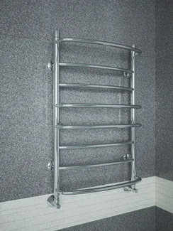 Euromix E - электрический полотенцесушитель c чередующимися прямыми и выпуклыми перекладинами