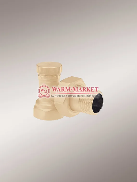 Узел запорный Hummel угловой ¾, коричневый