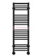 Аврора П20-1 - водяной полотенцесушитель с полкой, нижнее подключение, черный
