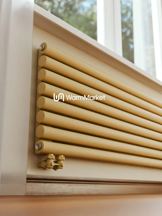 Bareng Monte Z 3000 - горизонтальный трубчатый радиатор шириной 3000 мм, нижнее левое подключение