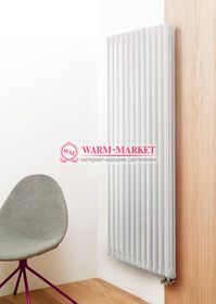 Вертикальный трубчатый радиатор Purmo Delta Lazerline 3180-12 секций, трехтрубный с нижним правым/левым подключением.