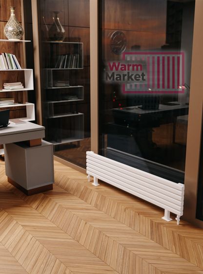 Axxinot Fortalla 40х40 ZN - горизонтальный радиатор на ножках шириной 2250 мм, 12 секций