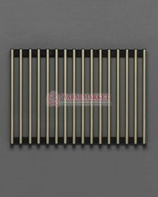 Декоративная решетка Techno Elit рулонная алюминиевая шириной 150 мм, цвет коньяк