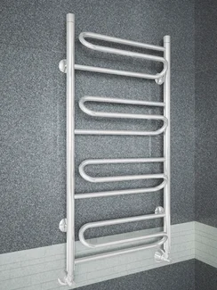 Upiter White - белый полотенцесушитель с увеличенным пространством  для сушки.