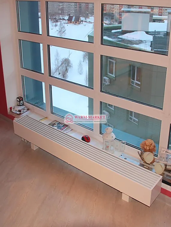 Напольный конвектор KZTO Radiator Элегант Мини 230х130, 4 теплообменника