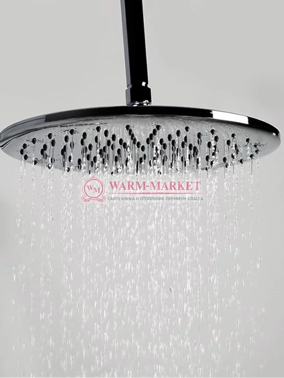 Встраиваемый комплект для душа с верхней душевой насадкой и лейкой черный A14130-Bl