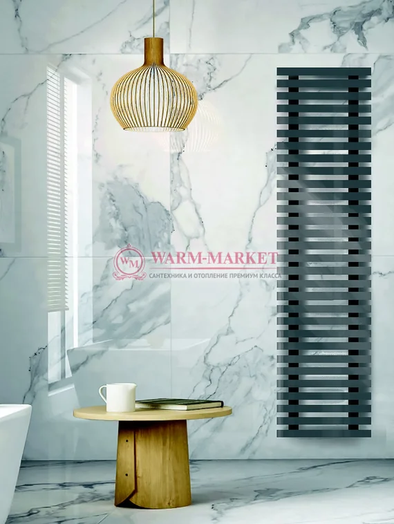 Steel VL 40х40 1490 - вертикальный трубчатый дизайн-радиатор шириной 630 мм, 30 секций