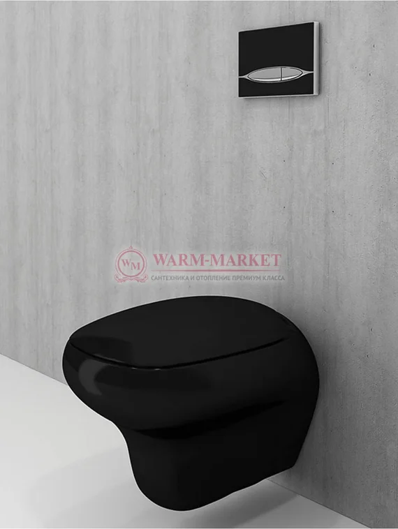 Унитаз подвесной Bocchi Fenice черный глянцевый