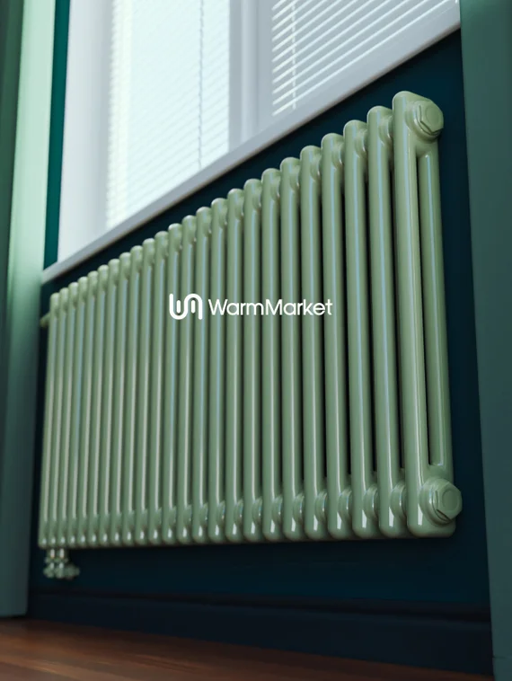 Bareng Softy 2070 - двухтрубный трубчатый радиатор высотой 700 мм, нижнее подключение с термостатикой