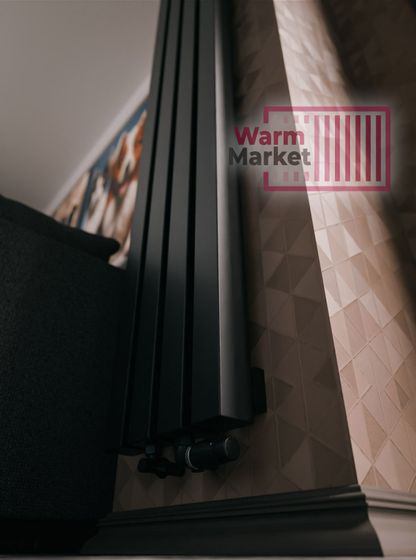 Axxinot Verde 60х60 V - вертикальный водяной радиатор высотой 1250 мм, 6 секций