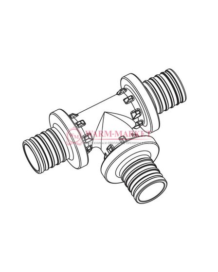 Тройник REHAU равнопроходный 20-20-20 PX