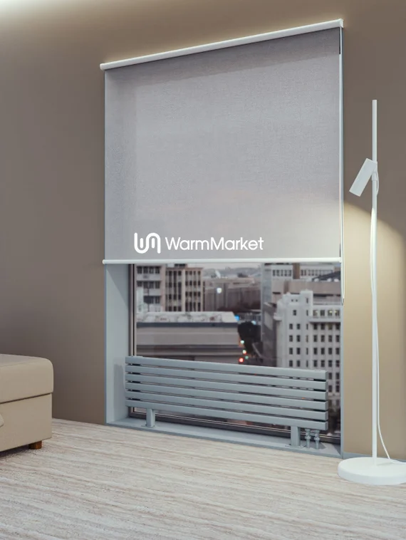 Bareng Tipe ZN 2250 - напольный трубчатый радиатор шириной 2250 мм, нижнее правое подключение