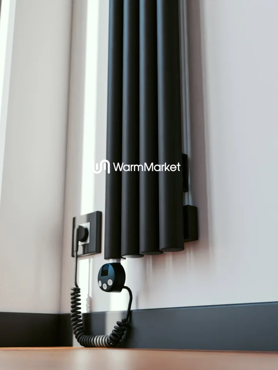 Bareng Monte VE 1000 - вертикальный электрический трубчатый радиатор высотой 1000 мм