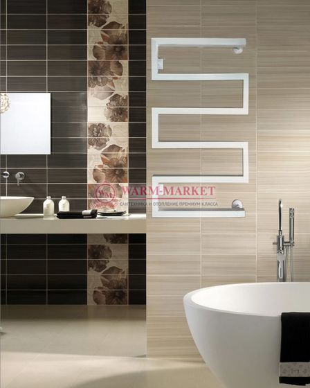 Moda-Quadro MQ2 - водяной дизайн-полотенцесушитель из нержавеющей стали