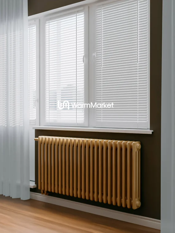 Bareng Softy 3057 - трехтрубный трубчатый радиатор высотой 570 мм, нижнее подключение с термостатикой