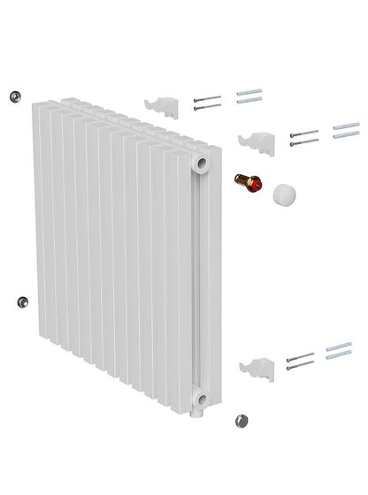 Royal Thermo Shift Q 2050 - двухтрубный трубчатый радиатор высотой 500 мм, нижнее подключение