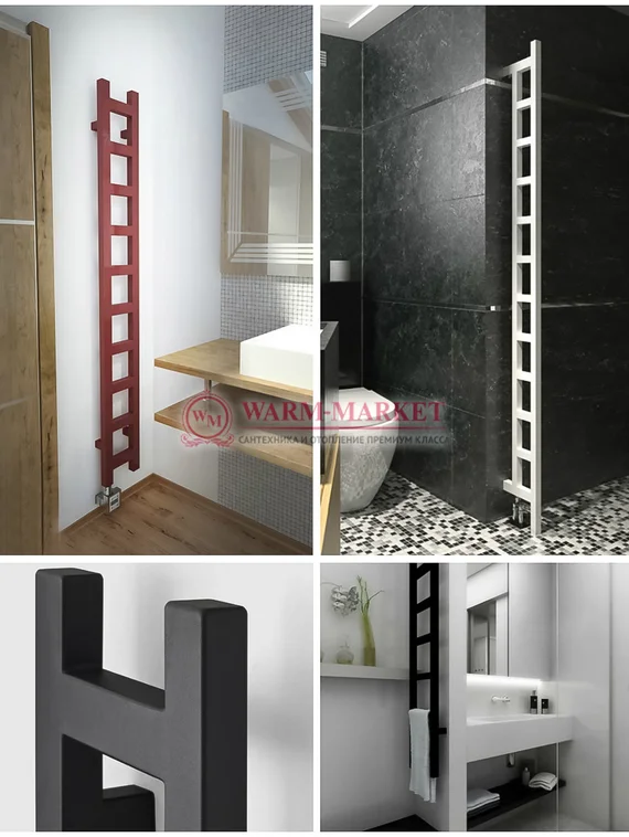 Quadro Q11 Easy - электрический дизайн-полотенцесушитель из нержавеющей стали