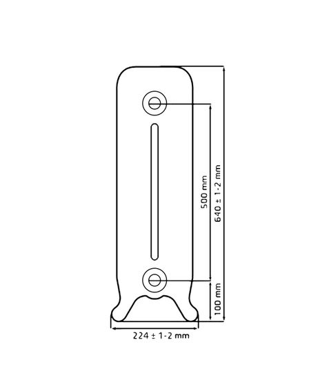 Grotescco 500/180 - чугунный дизайн радиатор