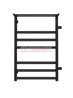 Хендрикс БП П7 - водяной полотенцесушитель, боковое подключение, черный