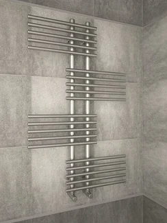 Europa E-cтильный электрический дизайн-полотенцесушитель цвета хром.